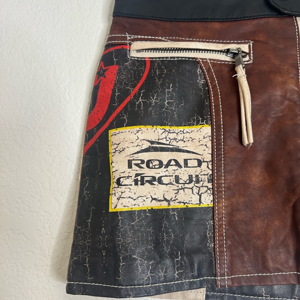 Jaded London Daytona Vegan Leather Mini Skirt - Picture 8 of 13